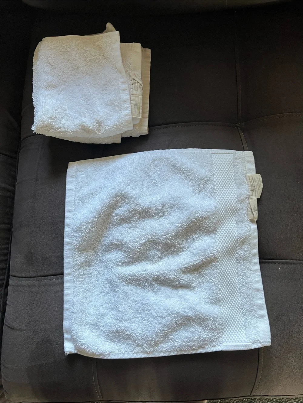 3 organic cotton wash cloths